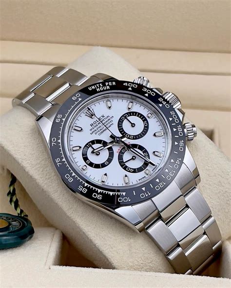 rolex daytona stainless steel panda